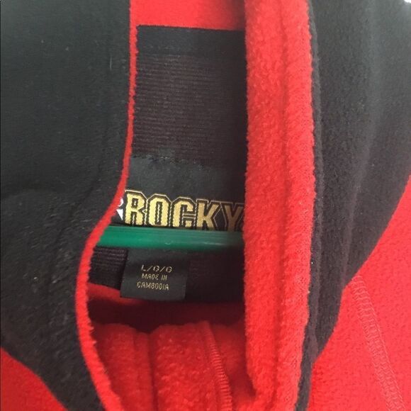 Rocky Men’s Large Red Fleece Jacket ColorBlock  Worn Once Size L - Picture 2 of 16